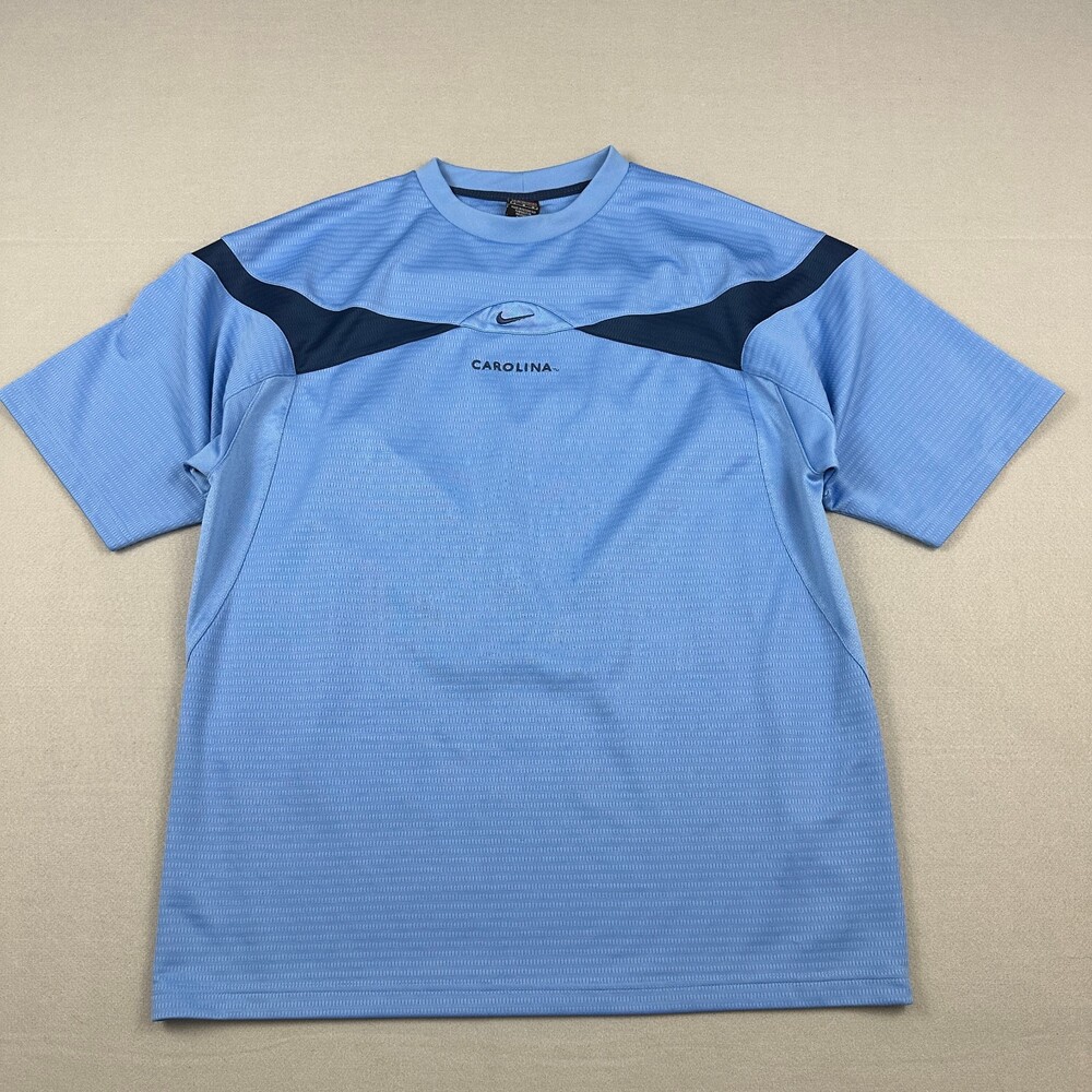 Vintage North Carolina Tar Heels Shirt Men Large Blue Nike Football 90s L